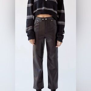 Blank NYC NWT Baxter faux leather pants, size 24